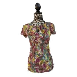 Karen Kane Multicolor blouse with ruffle - Small